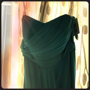 Malibu blue bridesmaid dress